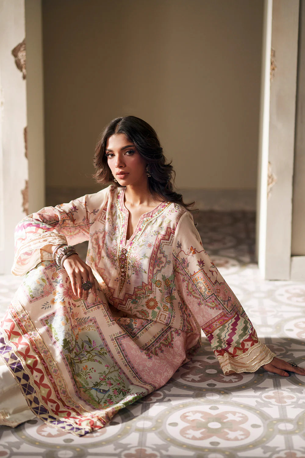 BABY PINK | E4337/103/424 | Rozana Collection SS '26- Drop 7 | Ethnc