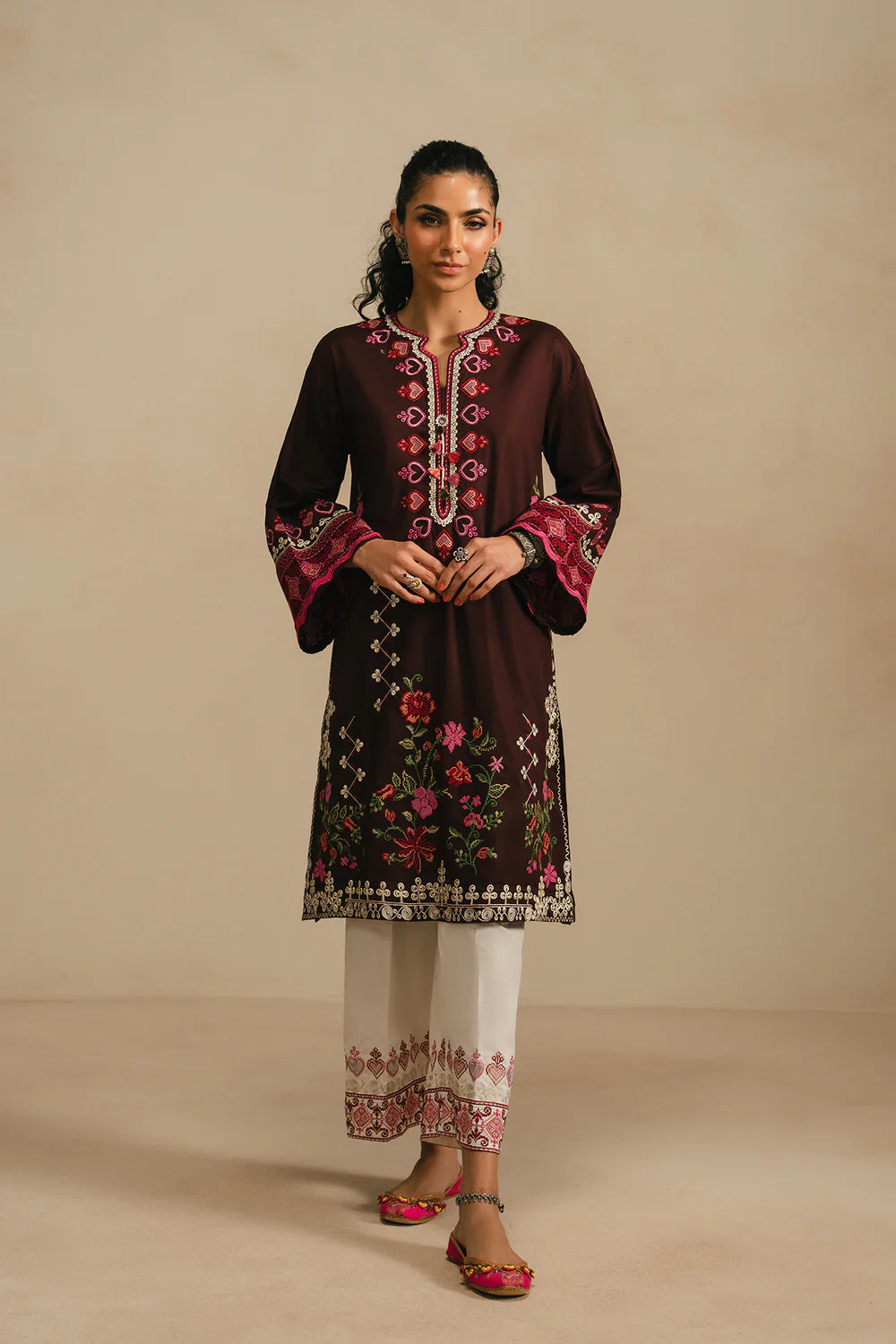 COFFEE | E4383/103/802 | Rozana Collection SP SS '26- Drop 5 | Ethnc