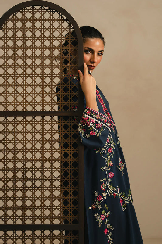 NAVY BLUE | E4390/103/619 | Rozana Collection SP SS '26- Drop 5 | Ethnc