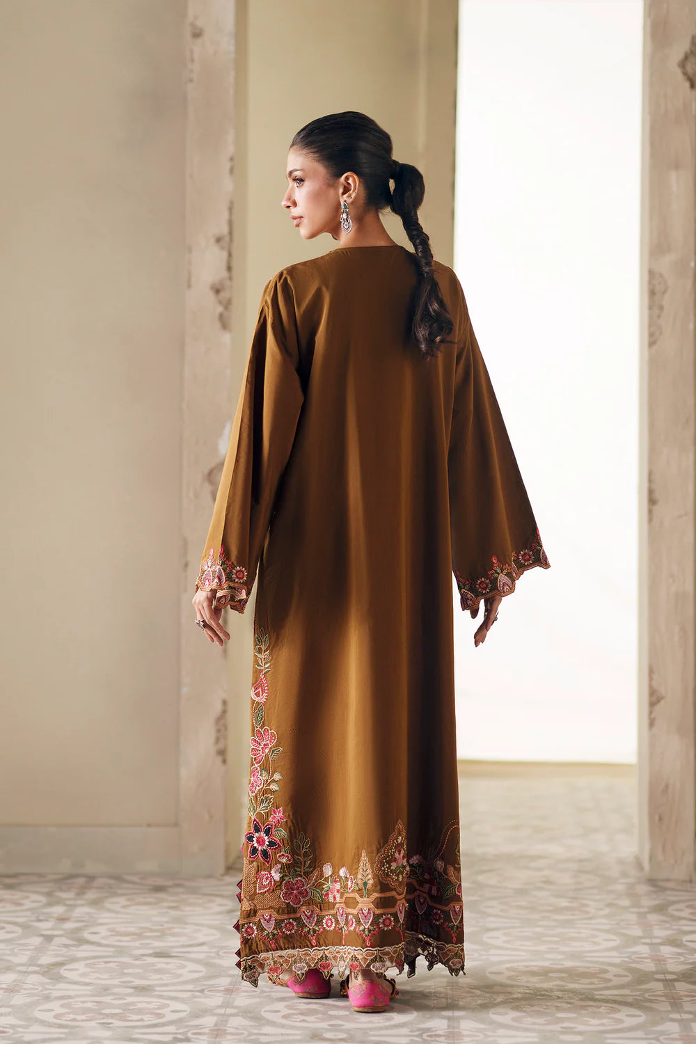 DARK OLIVE | E4392/103/117 | Rozana Collection SS '26- Drop 7 | Ethnc