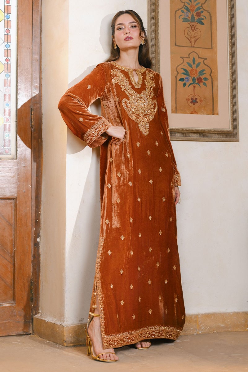 GULNOOR KAFTAN | QISSA LUXURY VELVETS | ANSAB JAHANGIR