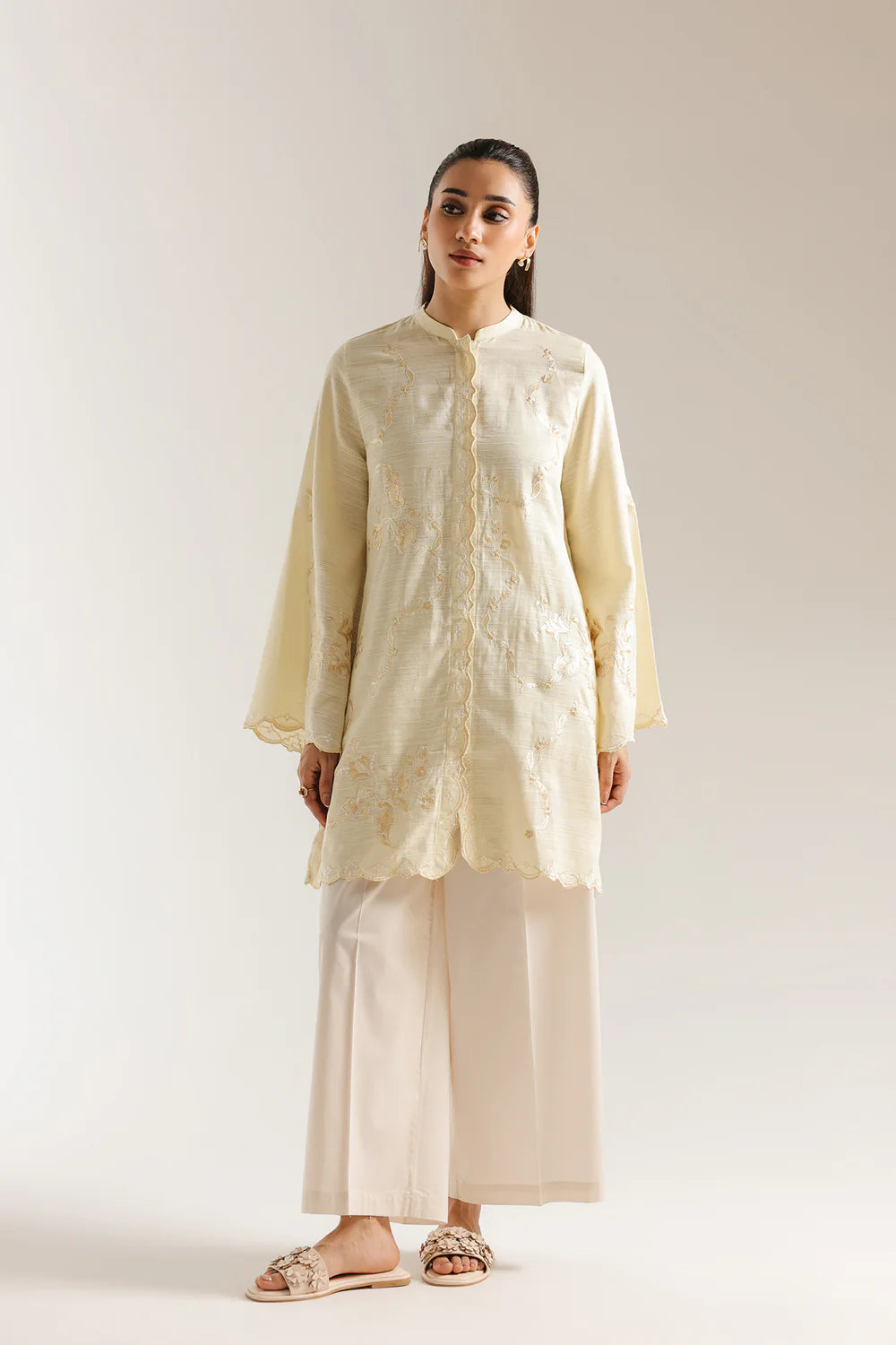 YELLOW BEIGE | E7585/102/110 | Women Casual SS '26 Drop 3 | Ethnc