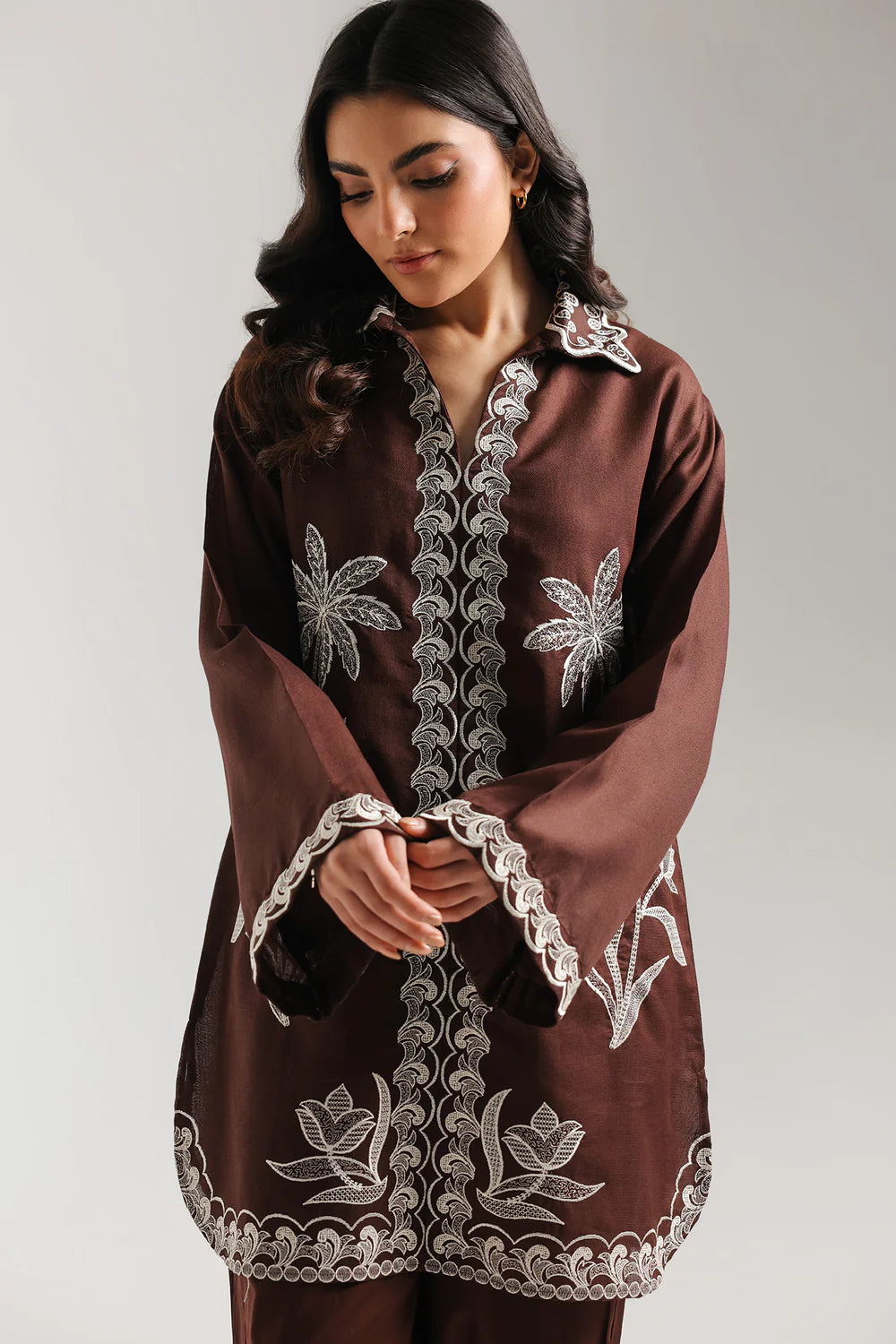 DEEP MAROON | E7696/102/302 | Women Casual SS '26 Drop 3 | Ethnc