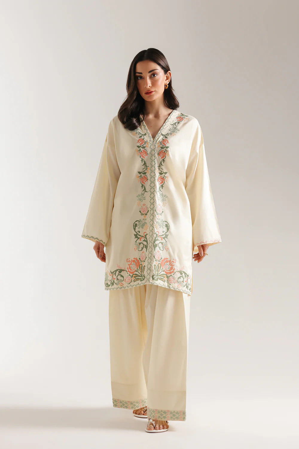 PALE YELLOW | E7756/102/115 | Women Casual SS '26 Drop 3 | Ethnc