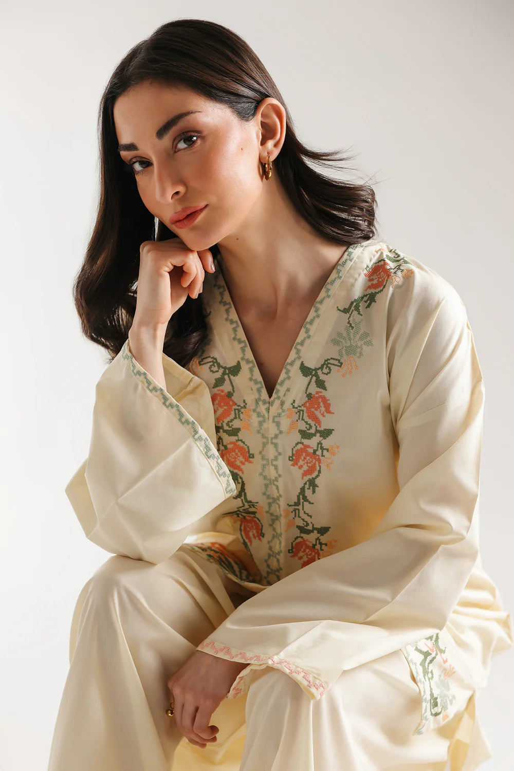 PALE YELLOW | E7756/102/115 | Women Casual SS '26 Drop 3 | Ethnc