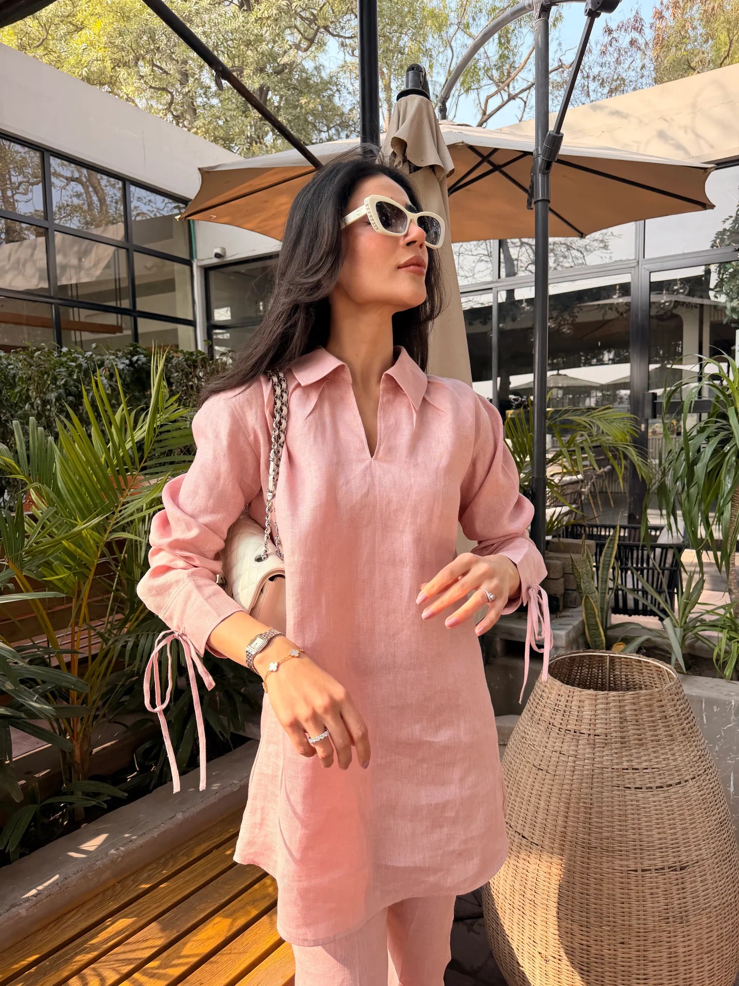 Light Pink Bow Set | Sak Atelier