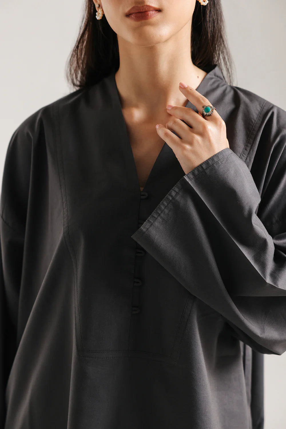 GREY | E8165/102/906 | Women Casual SP SS '26- Drop 4 | Ethnc