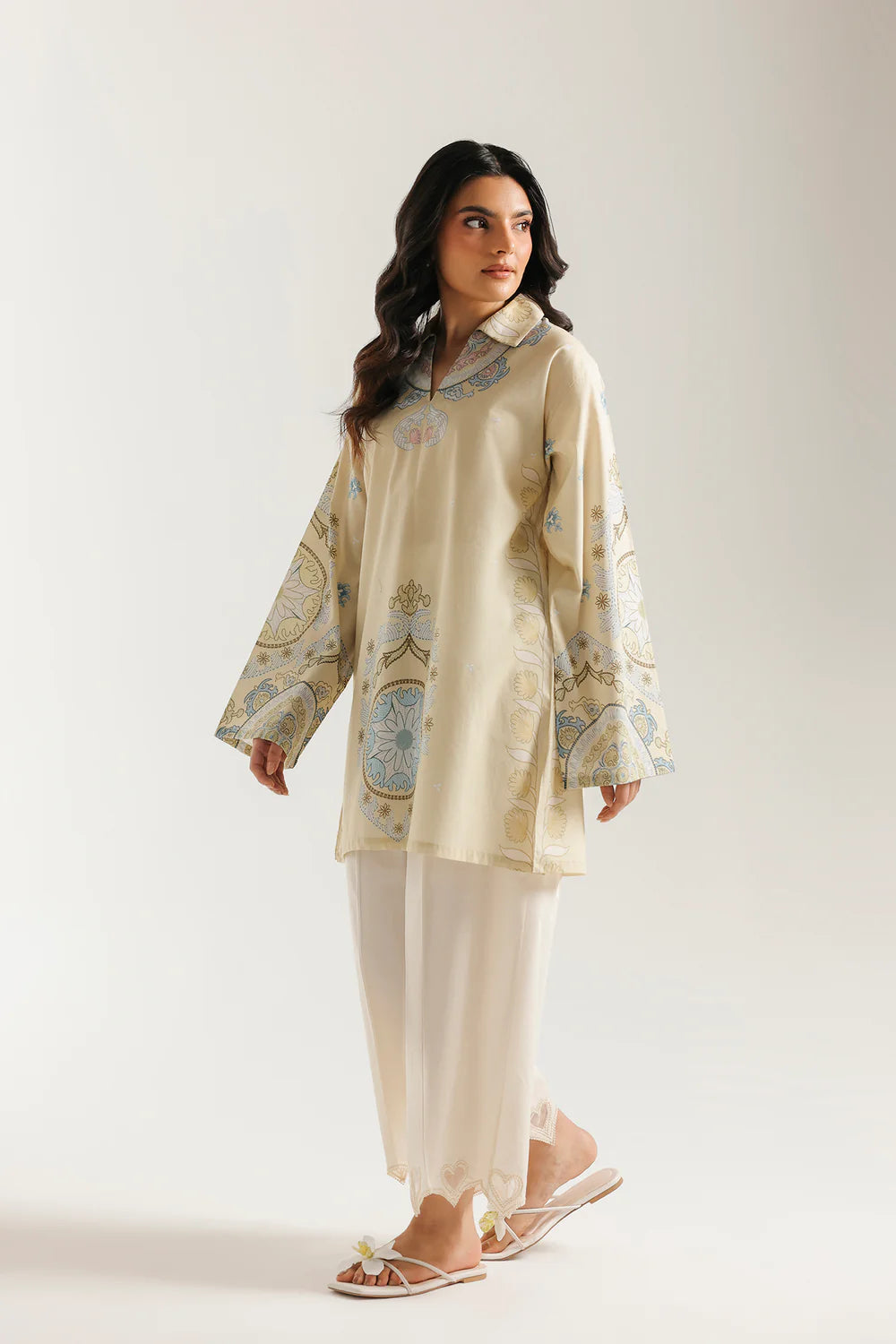 YELLOW BEIGE | E8422/102/110 | Women Casual Summer '26 - Drop 3 | Ethnc