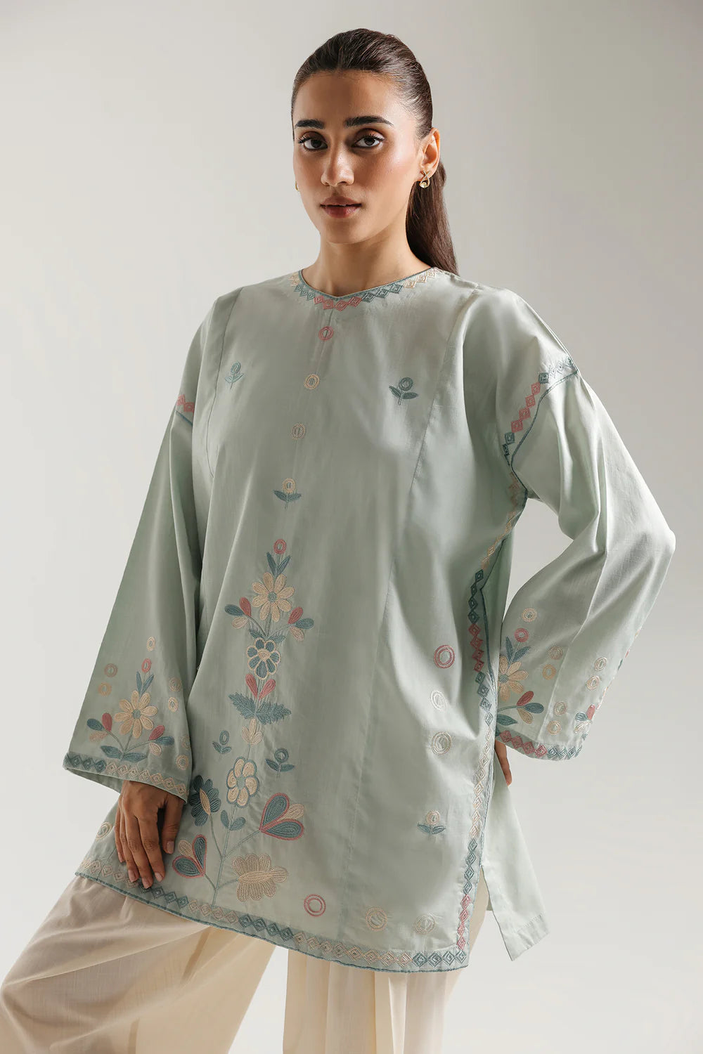 DUSTY GREEN | E8427/102/720 | Women Casual Summer '26 - Drop 3 | Ethnc