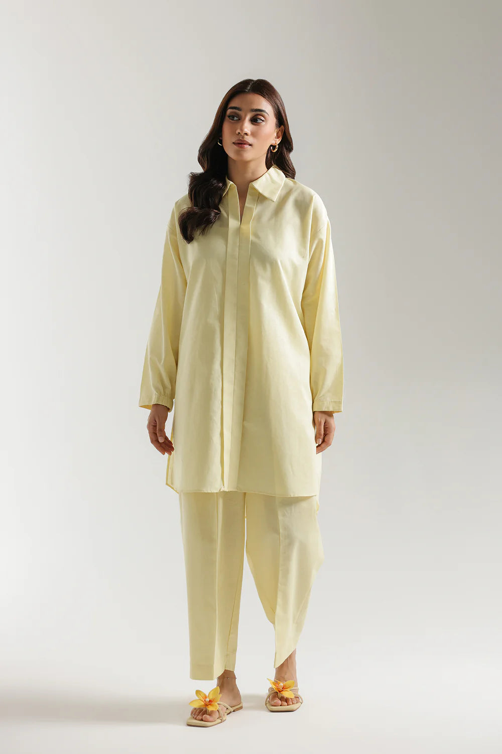 BRIGHT YELLOW | E8555/102/109 | Women Casual Summer '26 - Drop 3 | Ethnc
