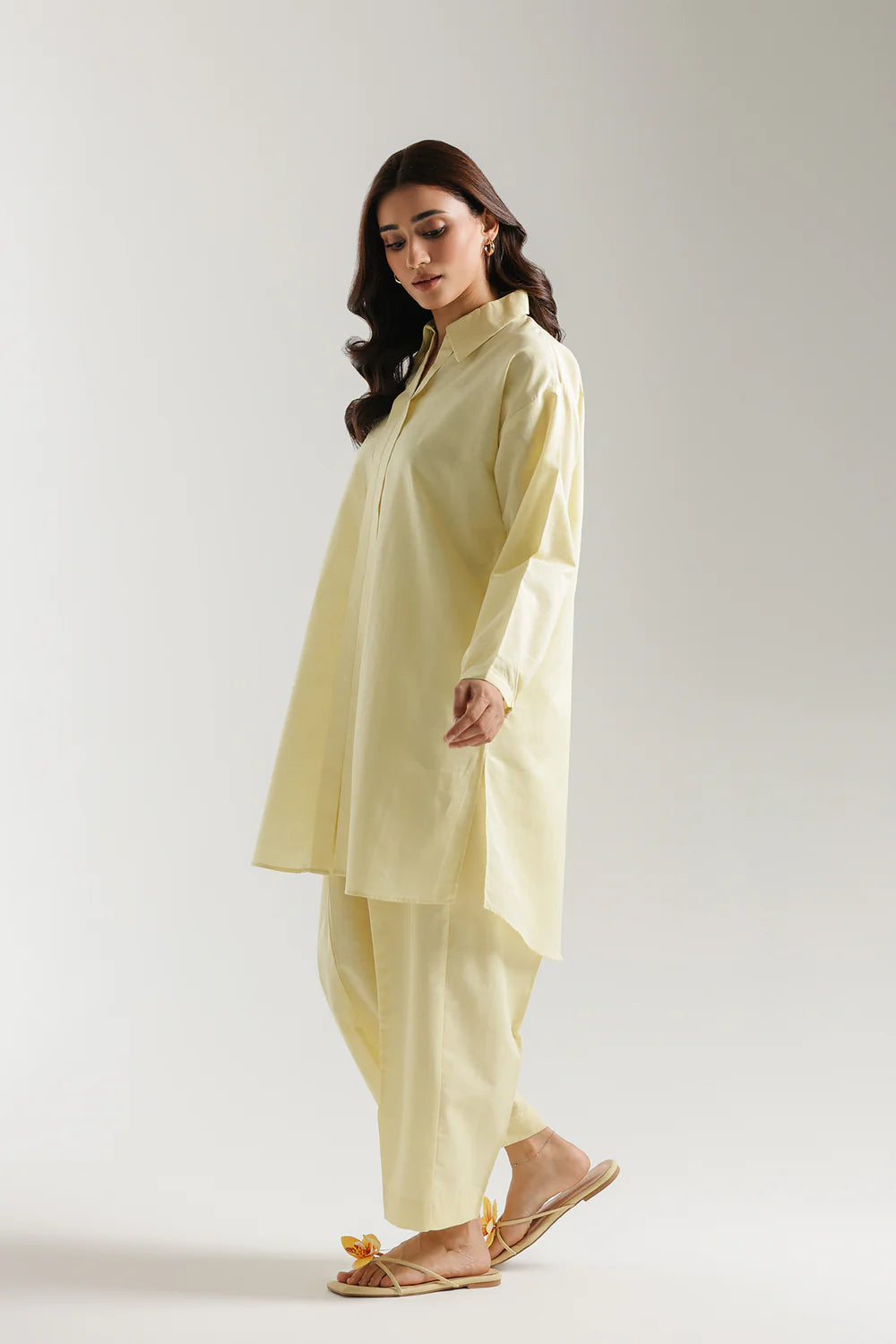 BRIGHT YELLOW | E8555/102/109 | Women Casual Summer '26 - Drop 3 | Ethnc