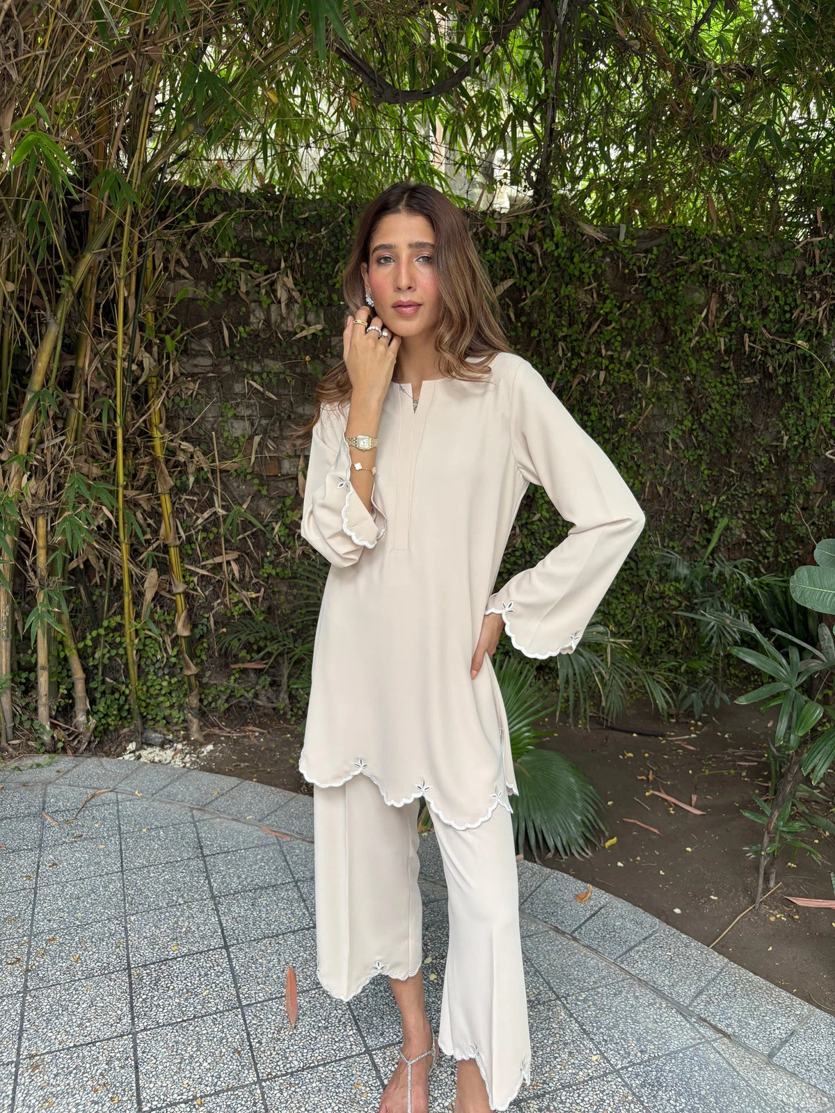 Beige Dahlia Set | Sak Atelier
