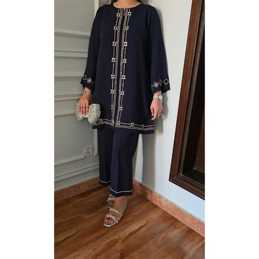 EVA BLUE SET | NIMRAH HAFSA