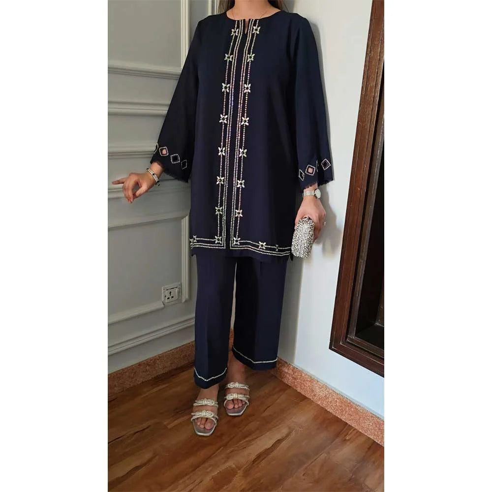 EVA BLUE SET | NIMRAH HAFSA