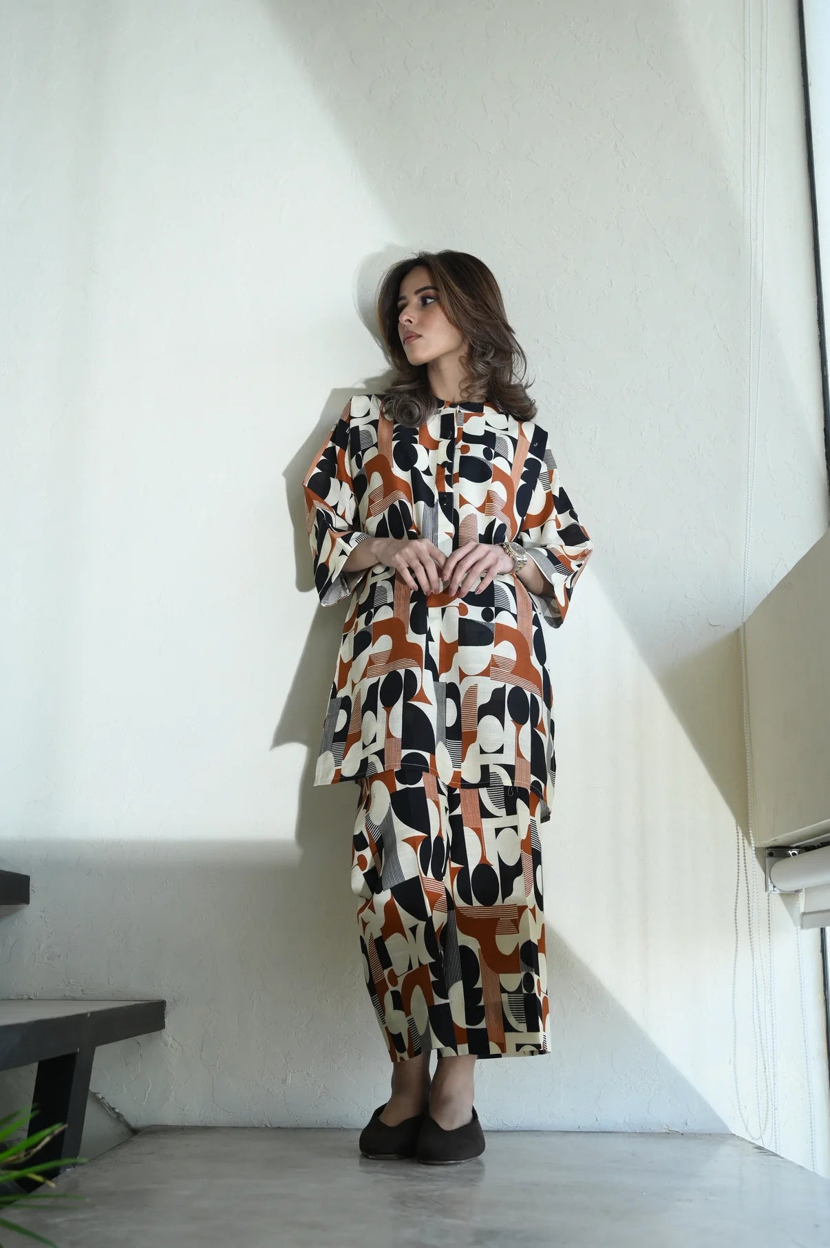 Lila Set | Khaddar | La Pret