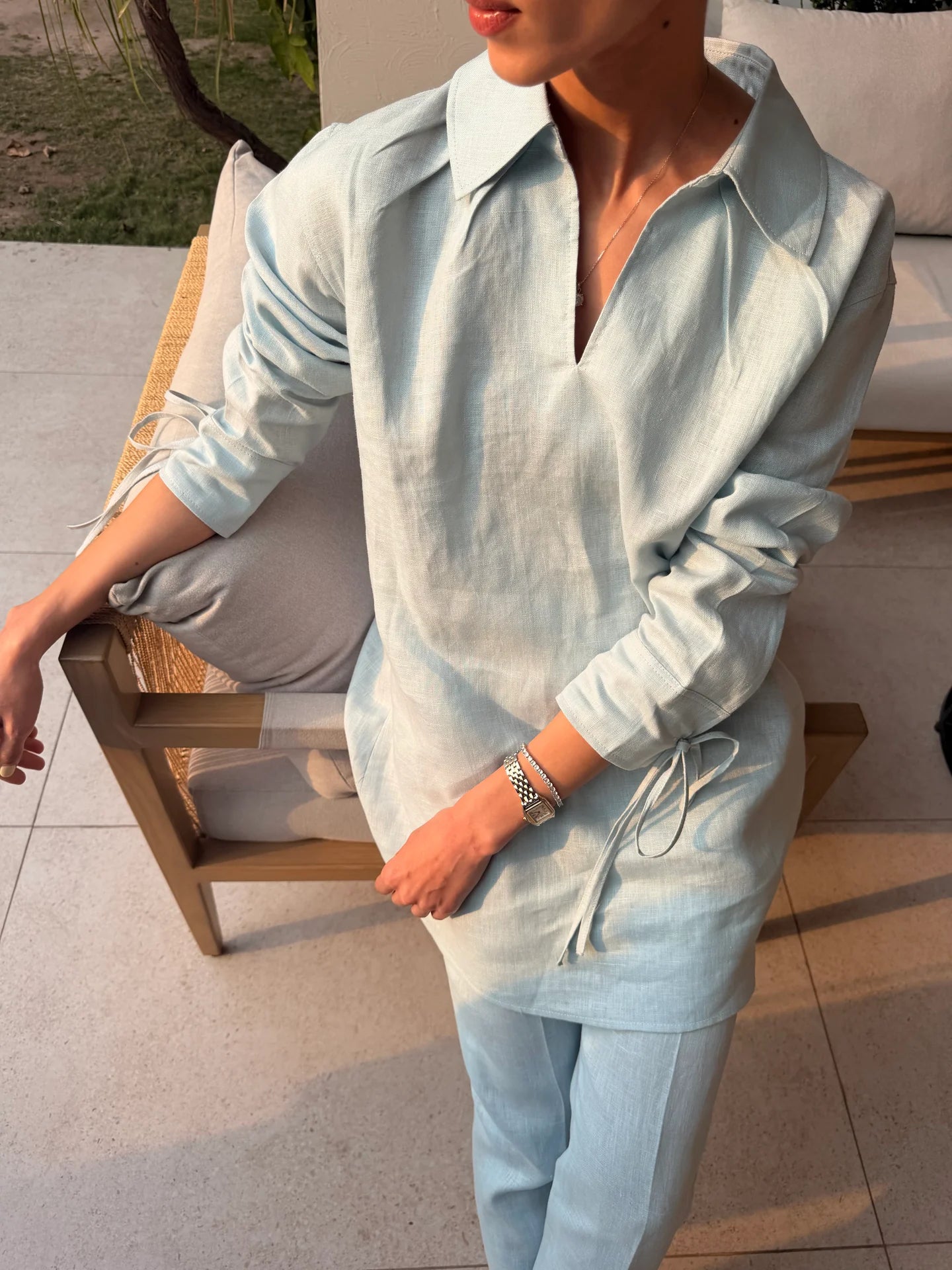 Blue Bow Set | Sak Atelier