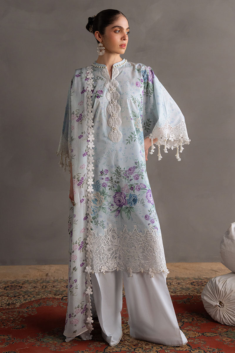 OCEAN BREEZE-3PC PRINTED LAWN SUIT | Cross Stitch