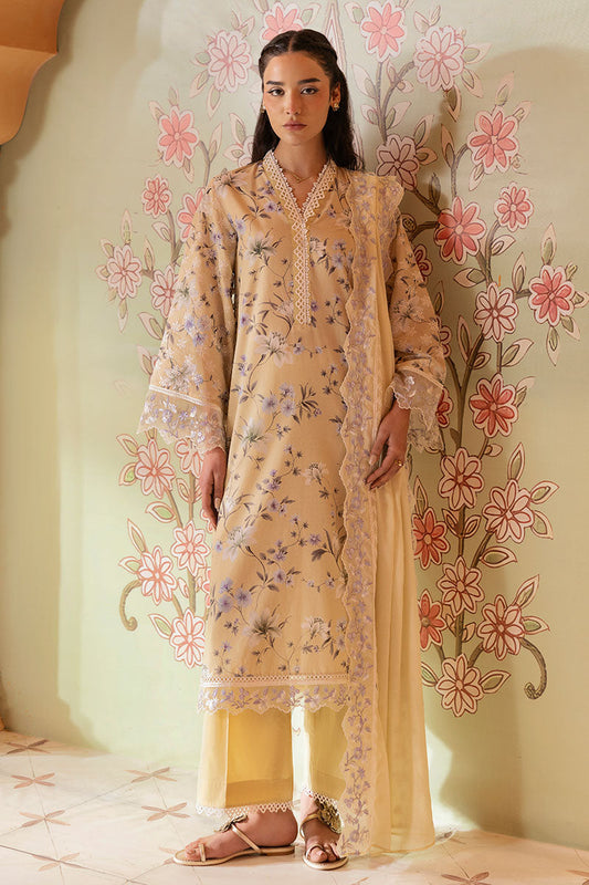 OLIVE MUSE-3PC PRINTED LAWN SUIT | Cross Stitch