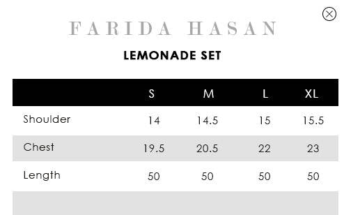 Lemon Bloom Shirt | Fh-bess-07 | Bloom Edit Spring Summer '26 | FARIDA HASAN