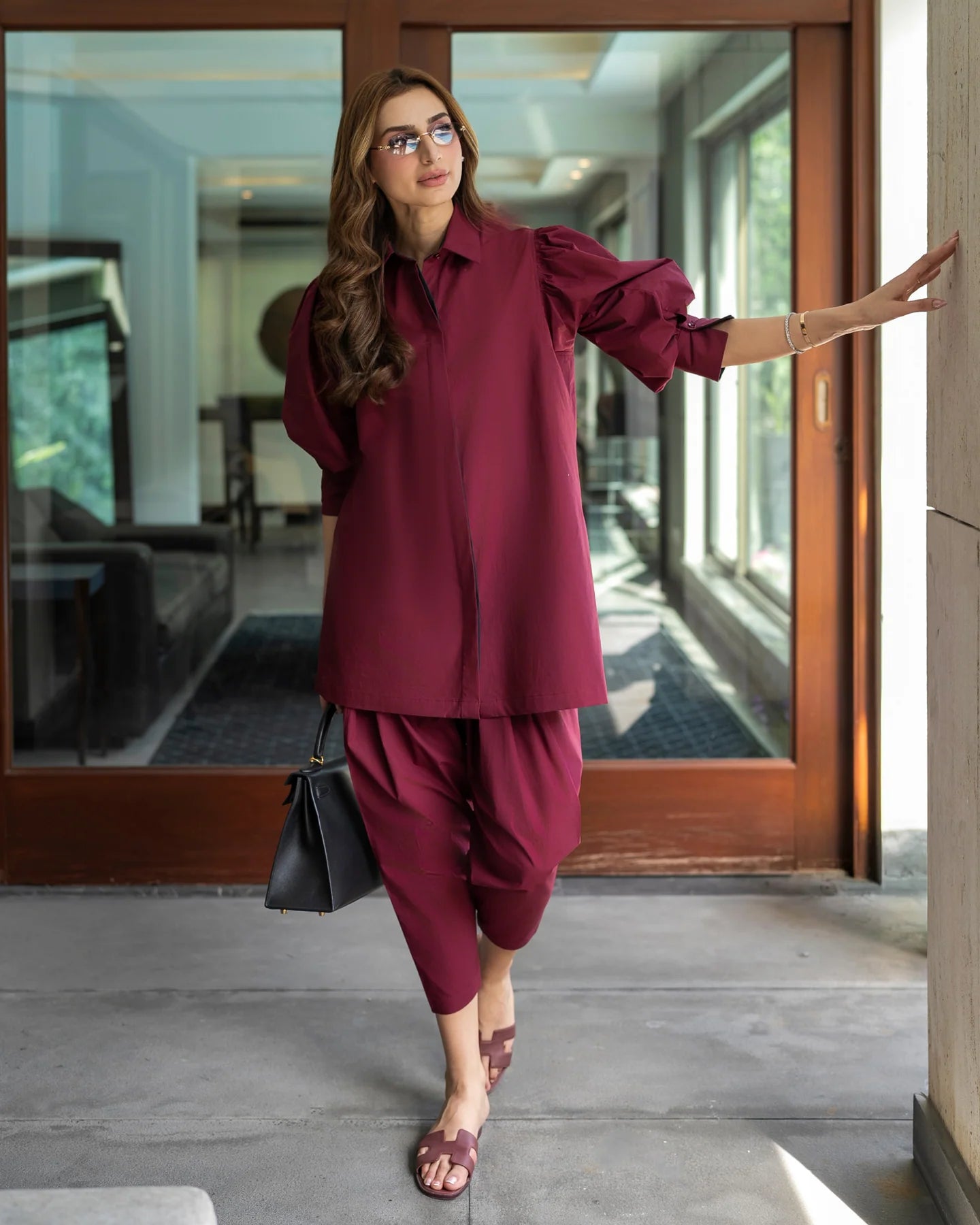 Deep Berry Poplin Set | LIRA