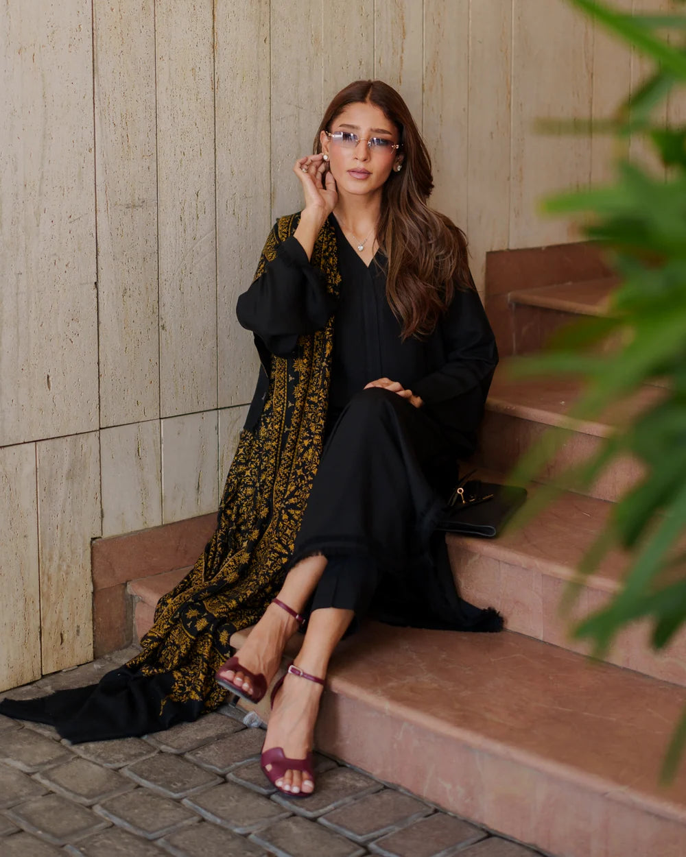 Black Karandi Fringe Set | New Arrivals | LIRA