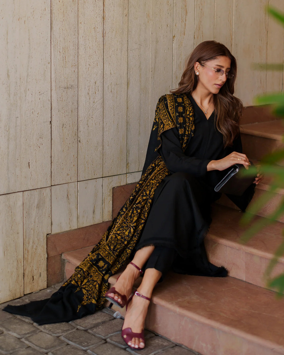 Black Karandi Fringe Set | New Arrivals | LIRA