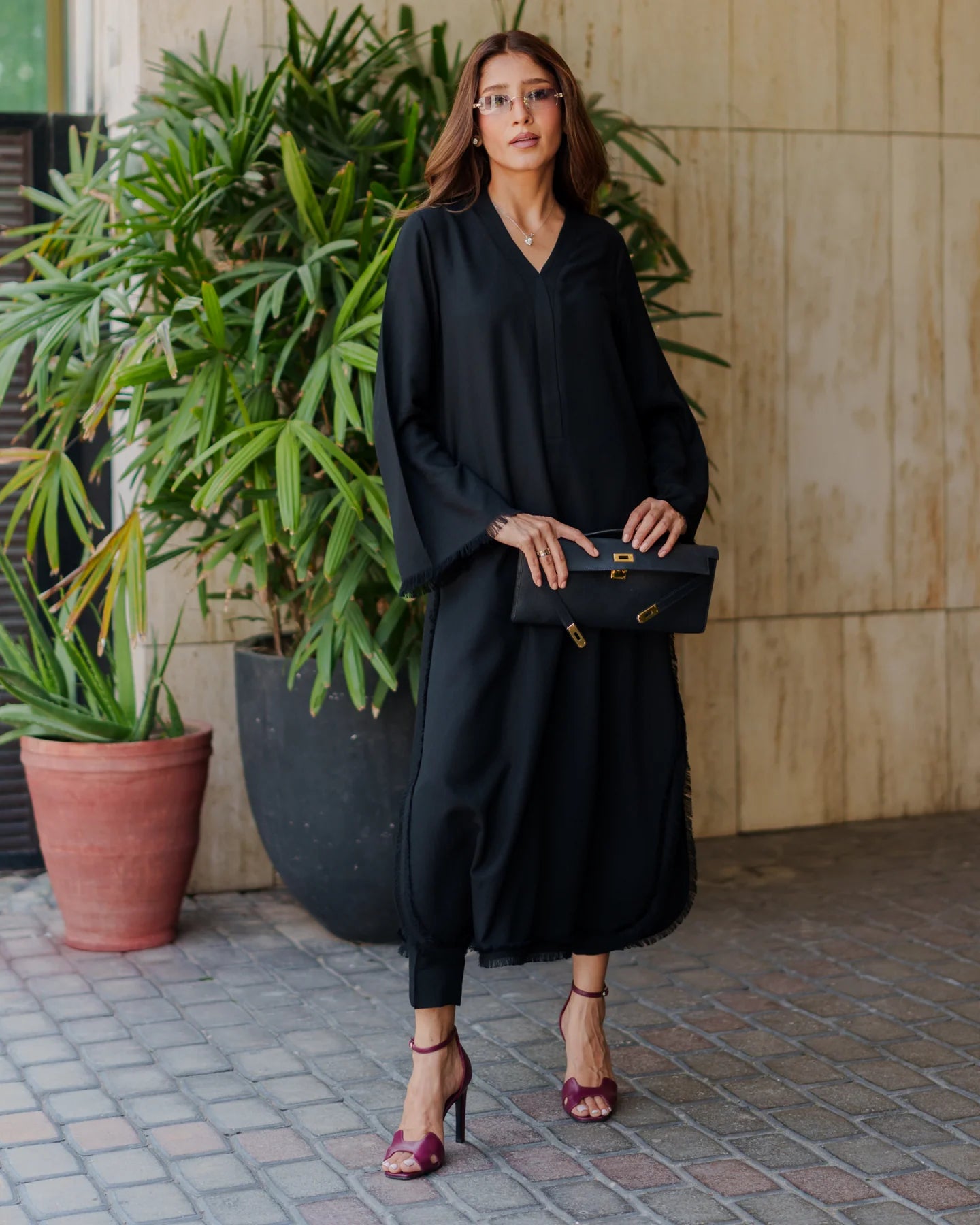 Black Karandi Fringe Set | New Arrivals | LIRA