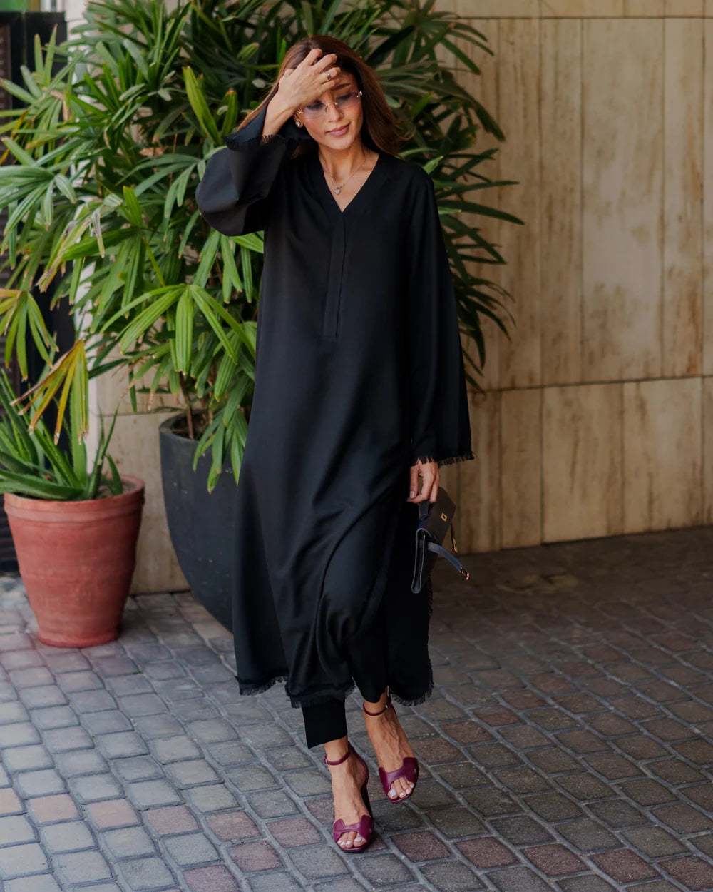 Black Karandi Fringe Set | New Arrivals | LIRA
