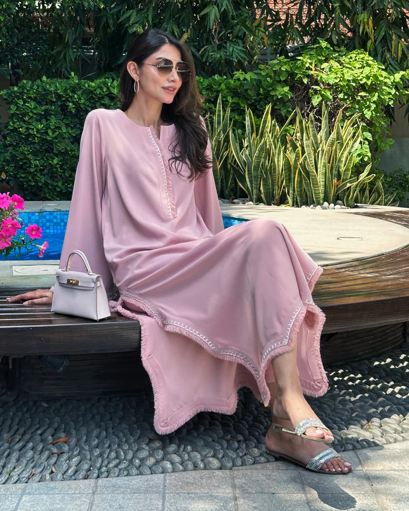 Pink Embroided Thread Set | LIRA