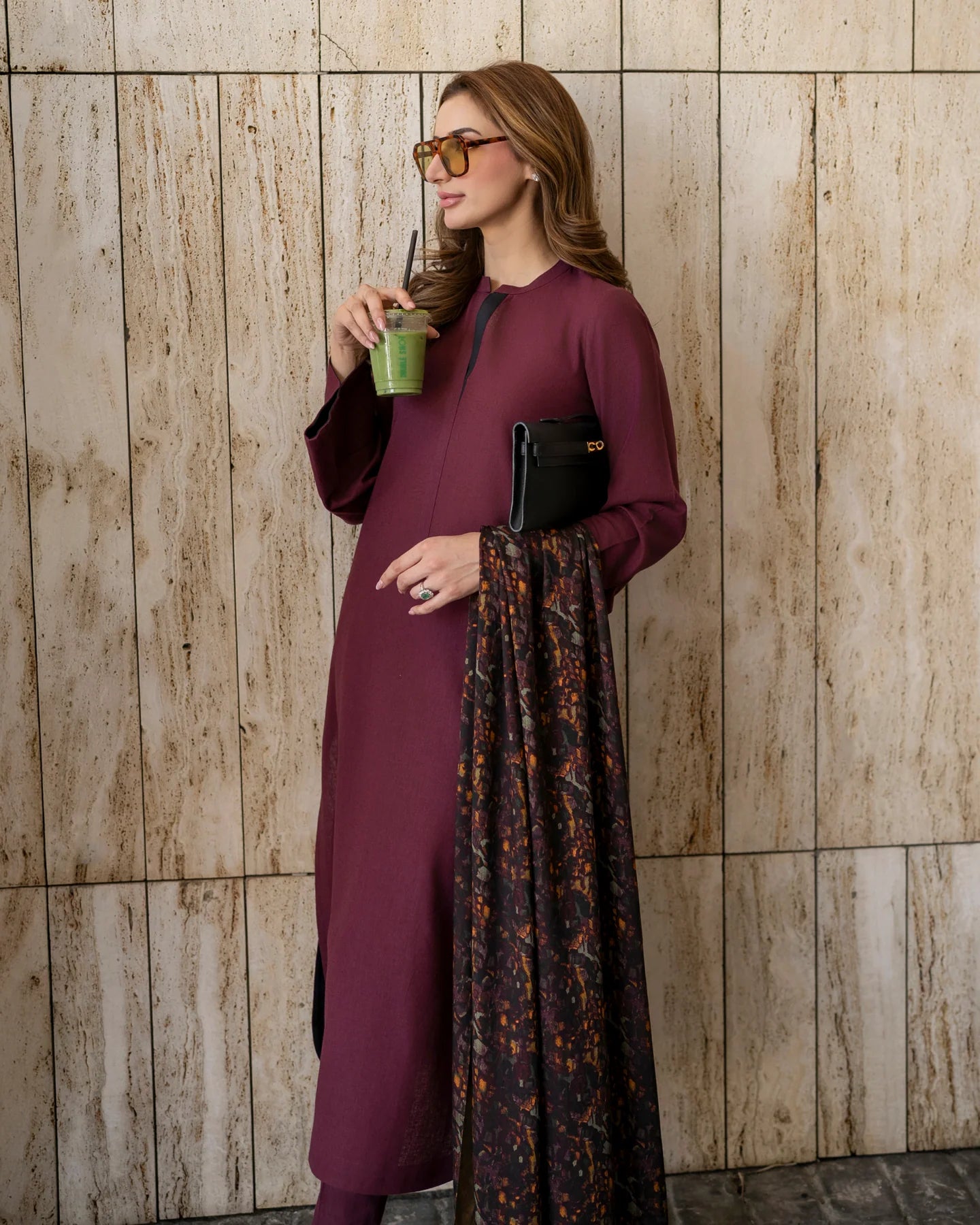 Plum Two-Tone Set | LIRA