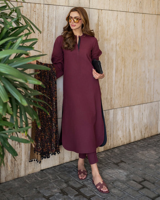 Plum Two-Tone Set | LIRA