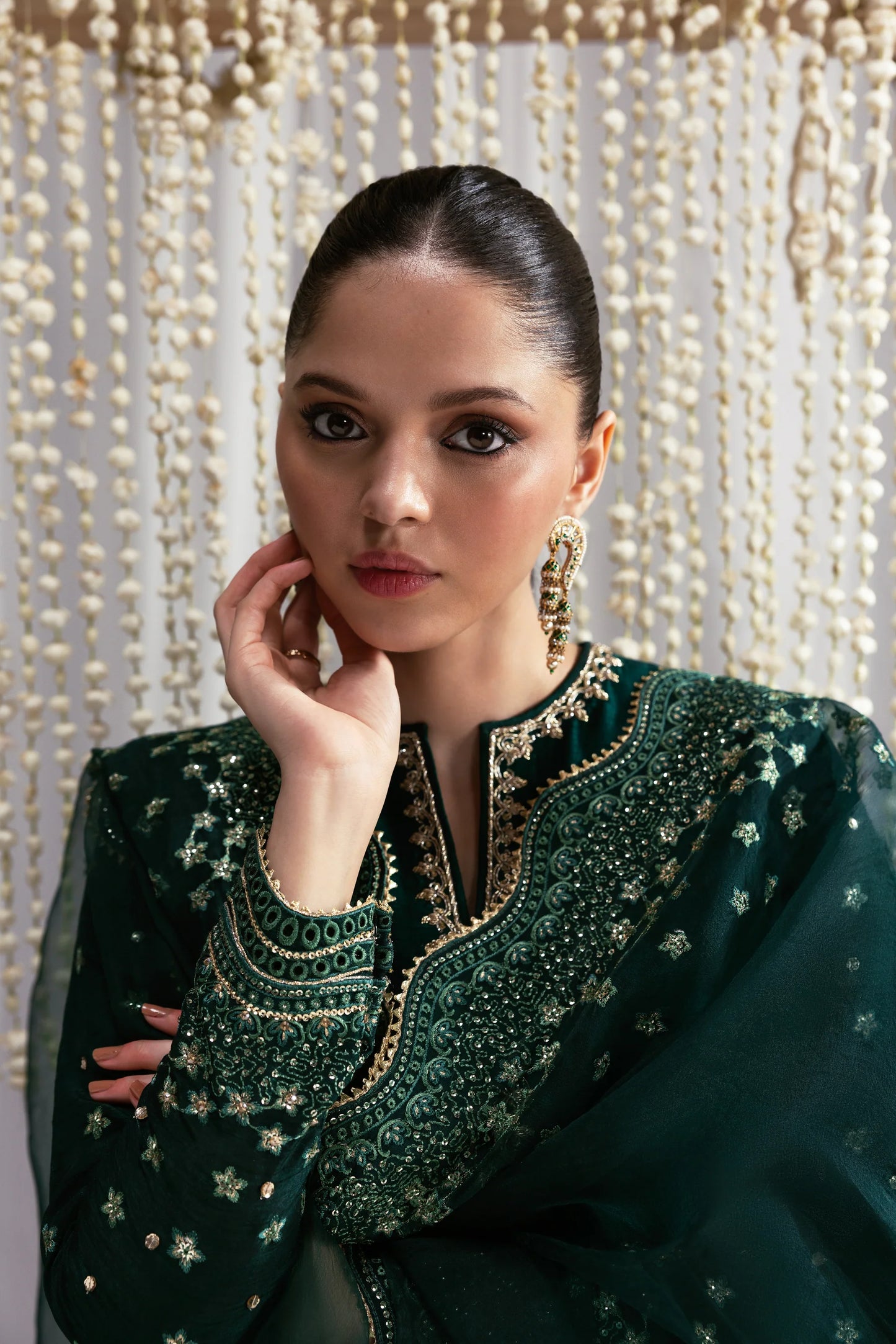 EMERALD GREEN LUXURY WEDDING EDIT 2025 (NPA3-25436) | ZAIB
