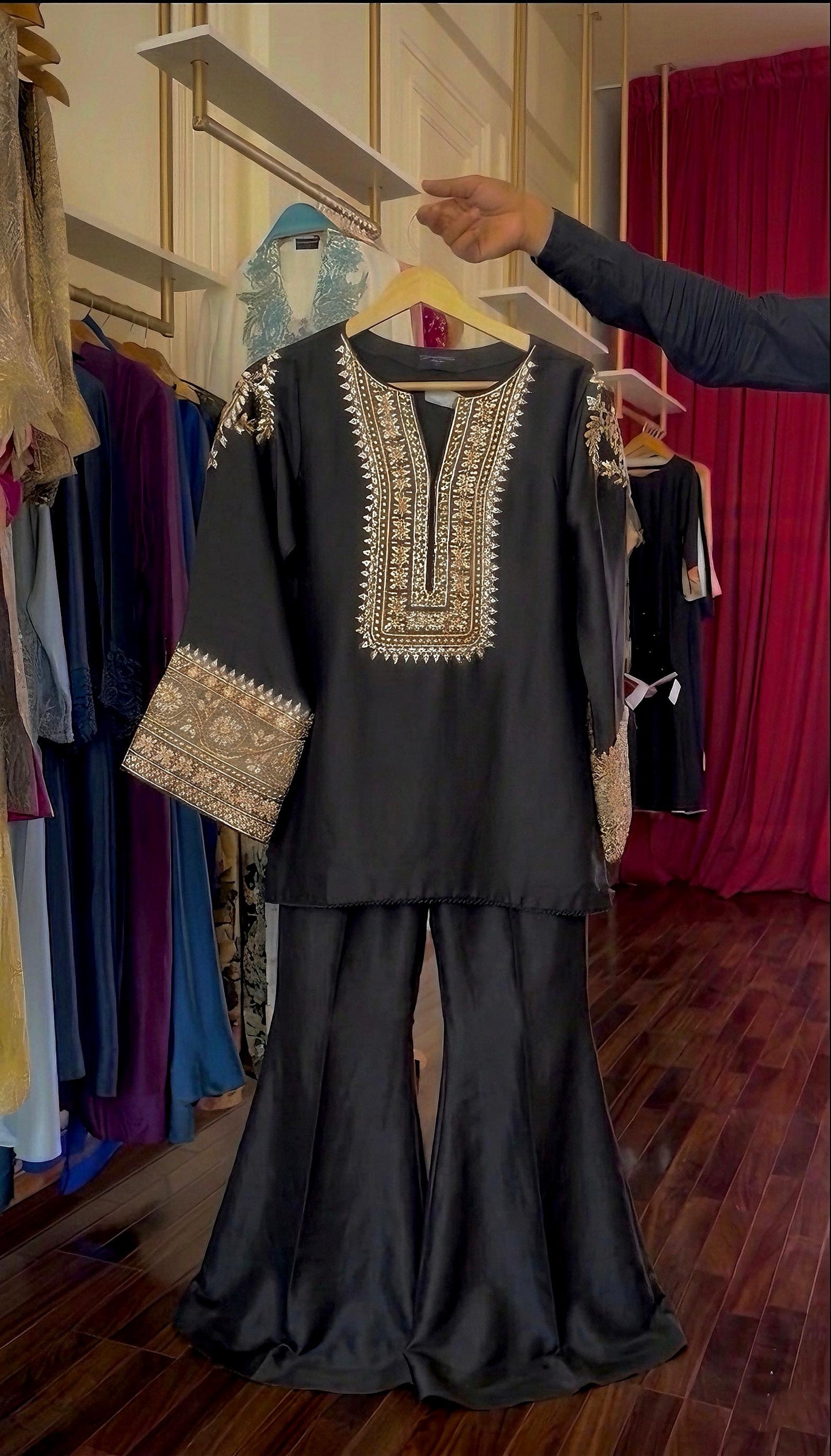 The Gotta Set- Black | Zainab Shamsi Studio