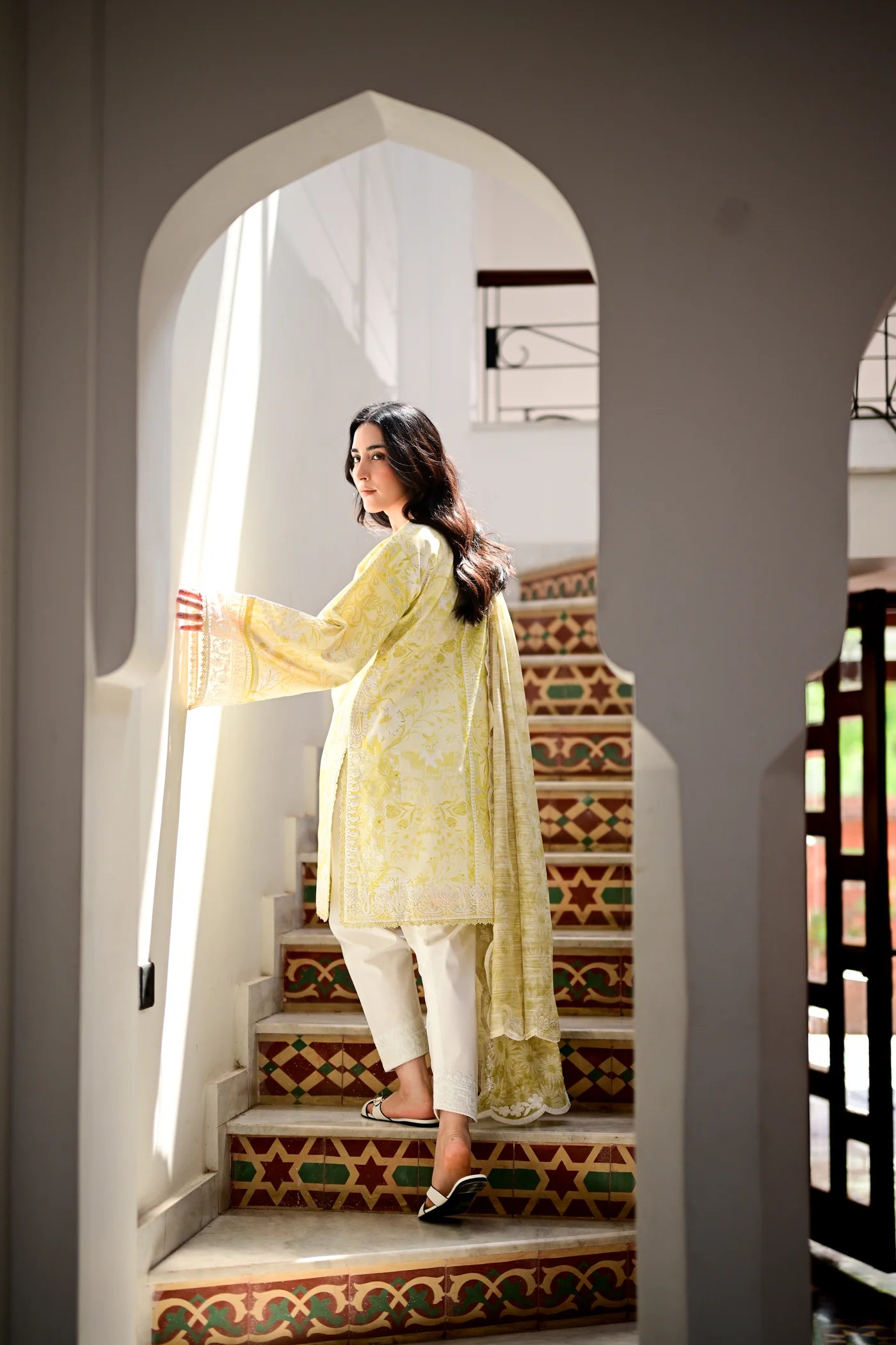 LAYLA I - LUXURY PRINTED EMBROIDERED LAWN SET (NEL-26619) | EID UL ADHA '26 | SUMMER LAWN VOL 2 | ZAIB