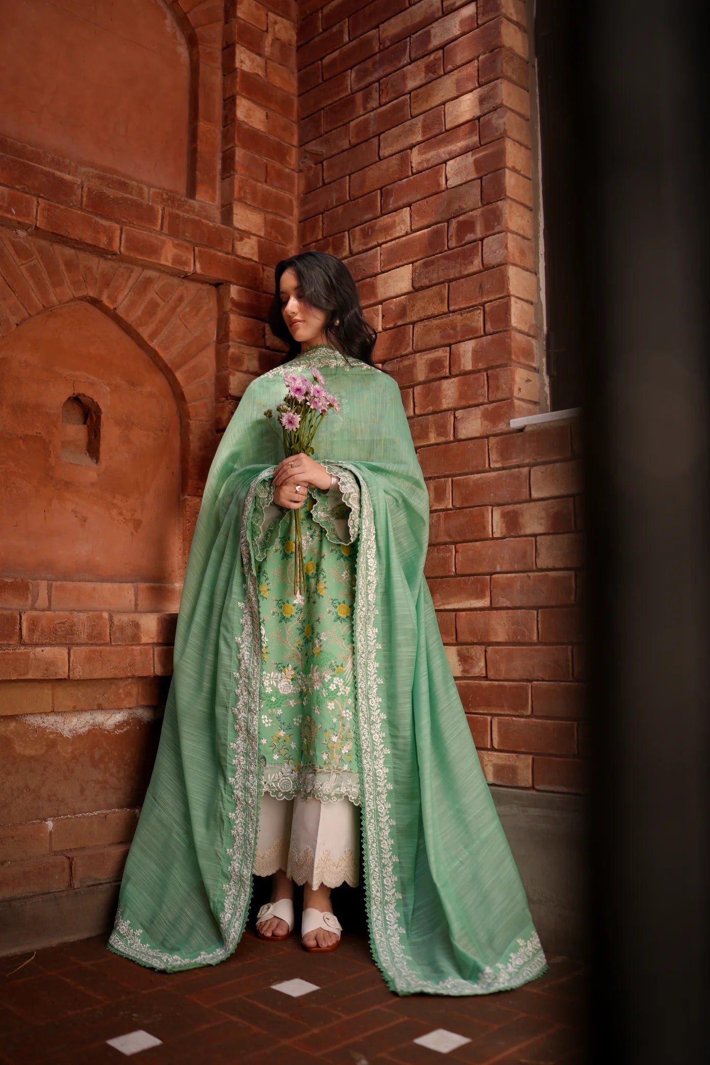 AYLA LUXURY PRINTED EMBROIDERED LAWN SET (NEL-26622) | EID UL ADHA '26 | SUMMER LAWN VOL 2 | ZAIB