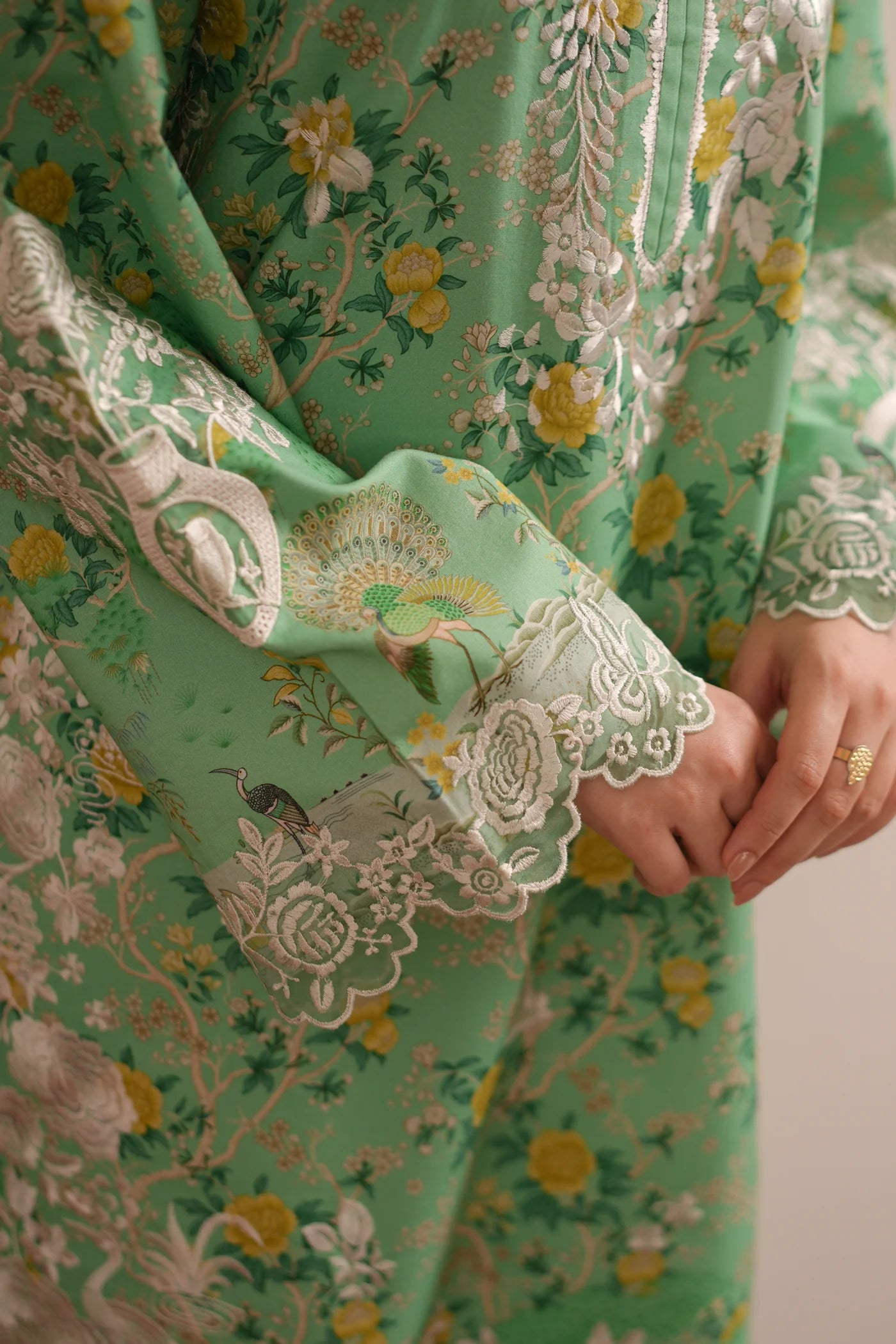 AYLA LUXURY PRINTED EMBROIDERED LAWN SET (NEL-26622) | EID UL ADHA '26 | SUMMER LAWN VOL 2 | ZAIB