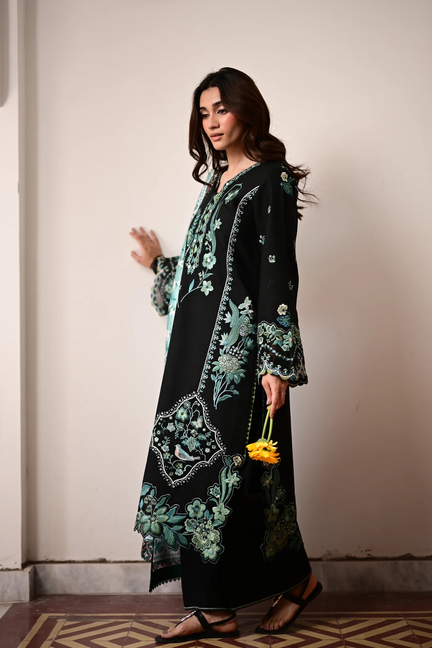 LUNA LUXURY EMBROIDERED LAWN SET (NEL-26614) | EID UL ADHA '26 | SUMMER LAWN VOL 2 | ZAIB