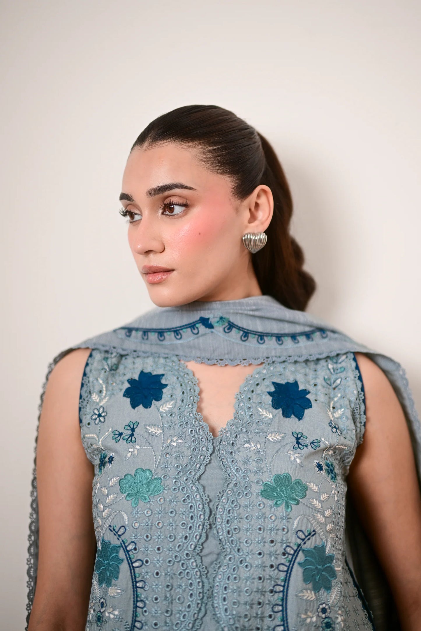 REEM LUXURY EMBROIDERED LAWN SET (NEL-26615) | EID UL ADHA '26 | SUMMER LAWN VOL 2 | ZAIB