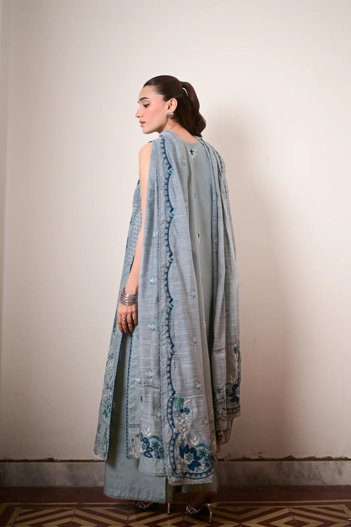 REEM LUXURY EMBROIDERED LAWN SET (NEL-26615) | EID UL ADHA '26 | SUMMER LAWN VOL 2 | ZAIB