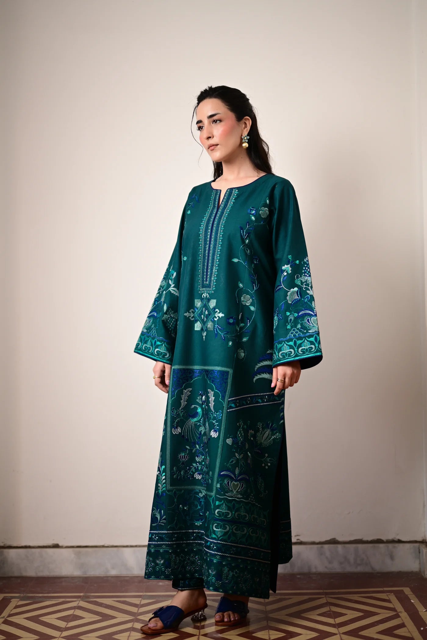 RINA LUXURY EMBROIDERED LAWN SET (NEL-26624) | EID UL ADHA '26 | SUMMER LAWN VOL 2 | ZAIB