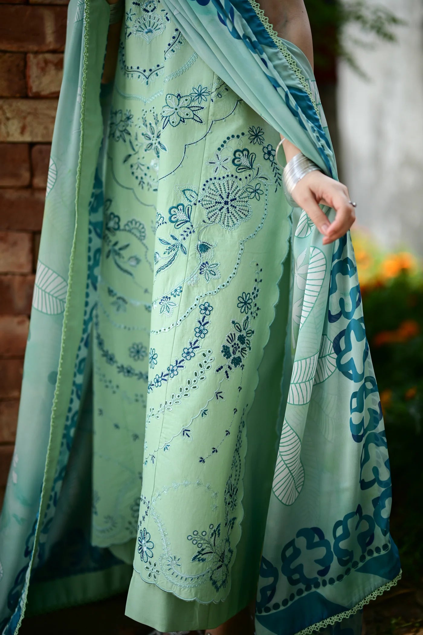 JADE LUXURY EMBROIDERED LAWN SET (NEL-26623) | EID UL ADHA '26 | SUMMER LAWN VOL 2 | ZAIB