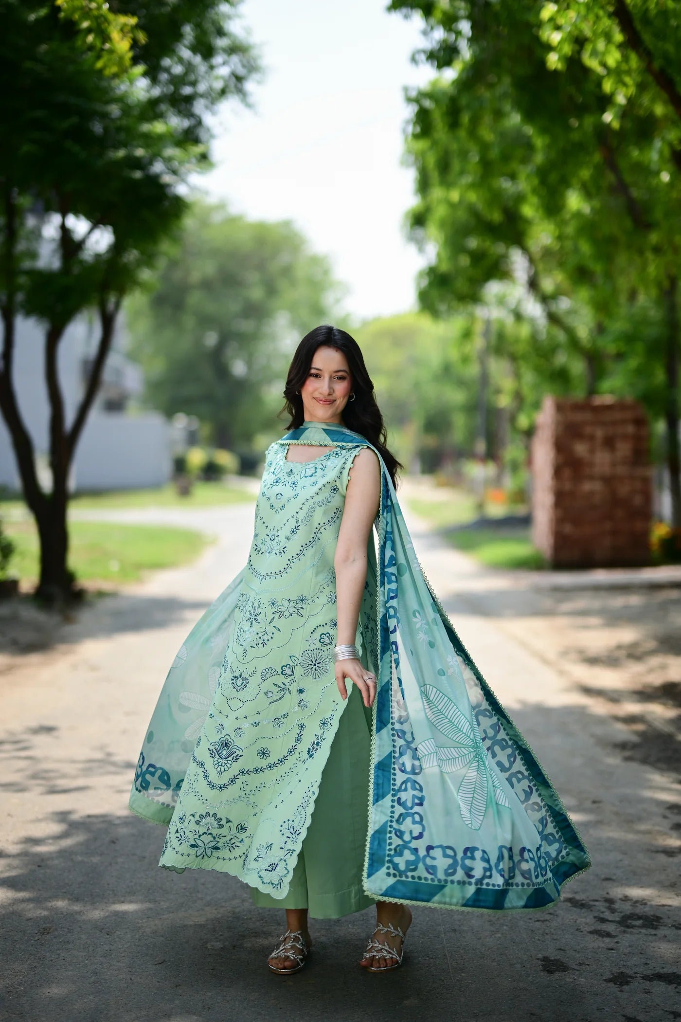 JADE LUXURY EMBROIDERED LAWN SET (NEL-26623) | EID UL ADHA '26 | SUMMER LAWN VOL 2 | ZAIB
