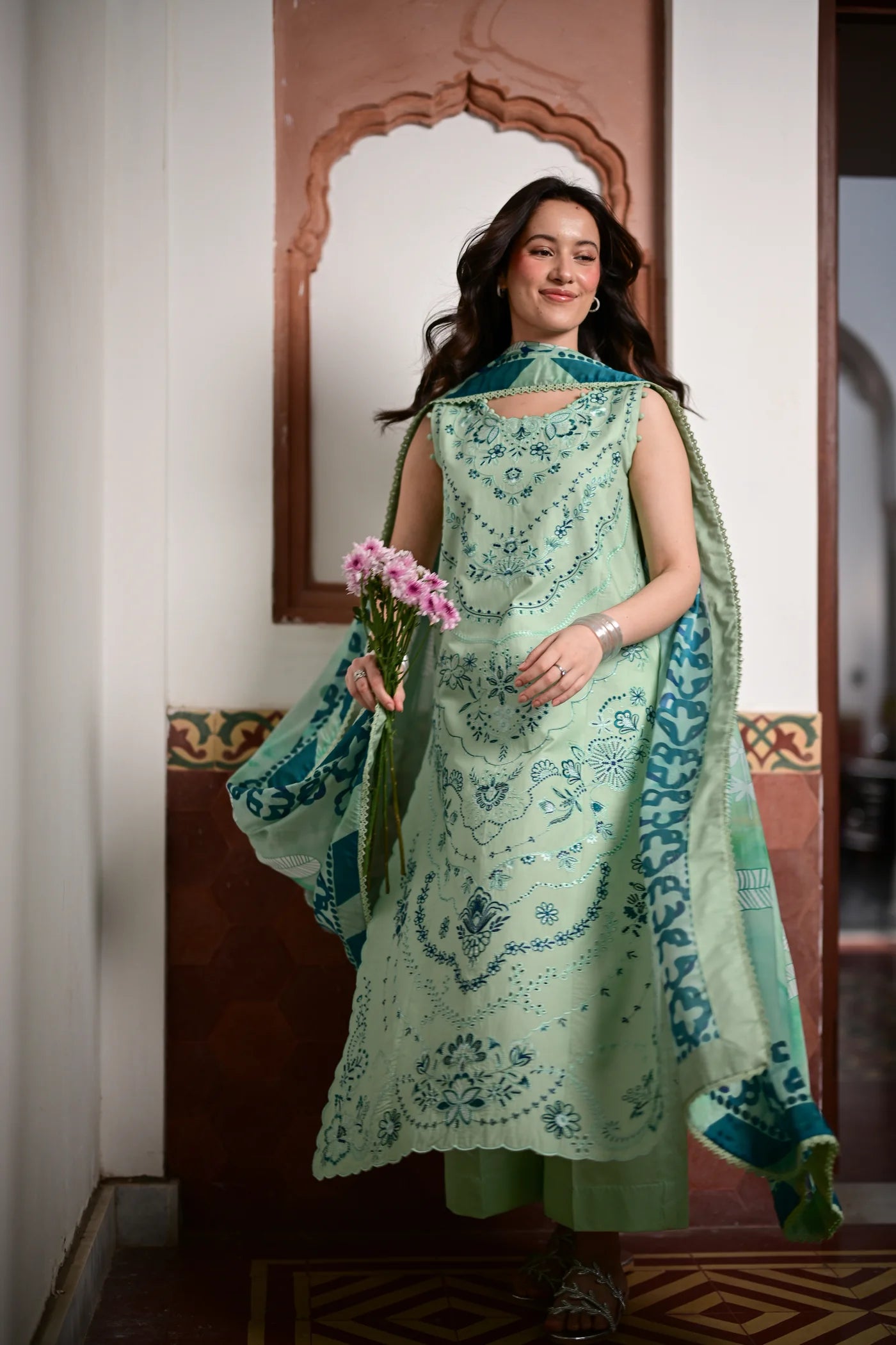 JADE LUXURY EMBROIDERED LAWN SET (NEL-26623) | EID UL ADHA '26 | SUMMER LAWN VOL 2 | ZAIB