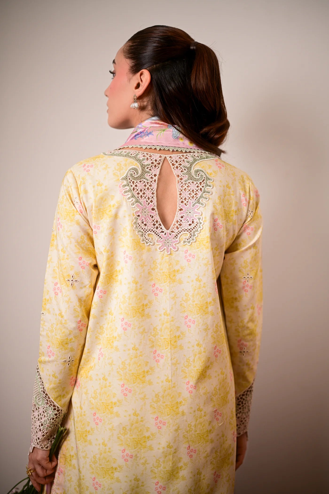 BUTTERCUP GARDEN LUXURY PRINTED EMBROIDERED LAWN SET (NEL-26620) | EID UL ADHA '26 | SUMMER LAWN VOL 2 | ZAIB