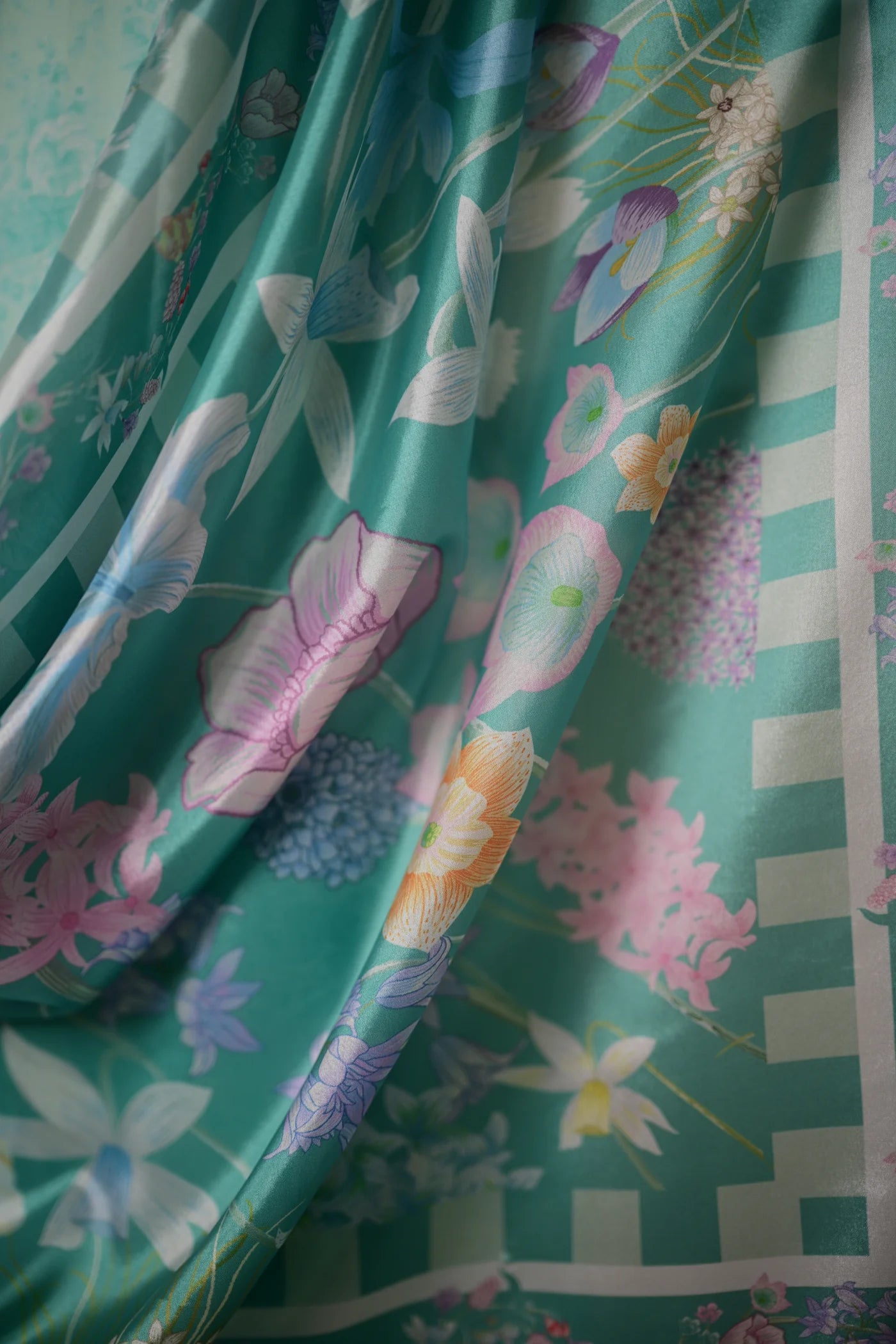 AQUA GARDEN LUXURY PRINTED EMBROIDERED LAWN SET (NEL-26621) | EID UL ADHA '26 | SUMMER LAWN VOL 2 | ZAIB