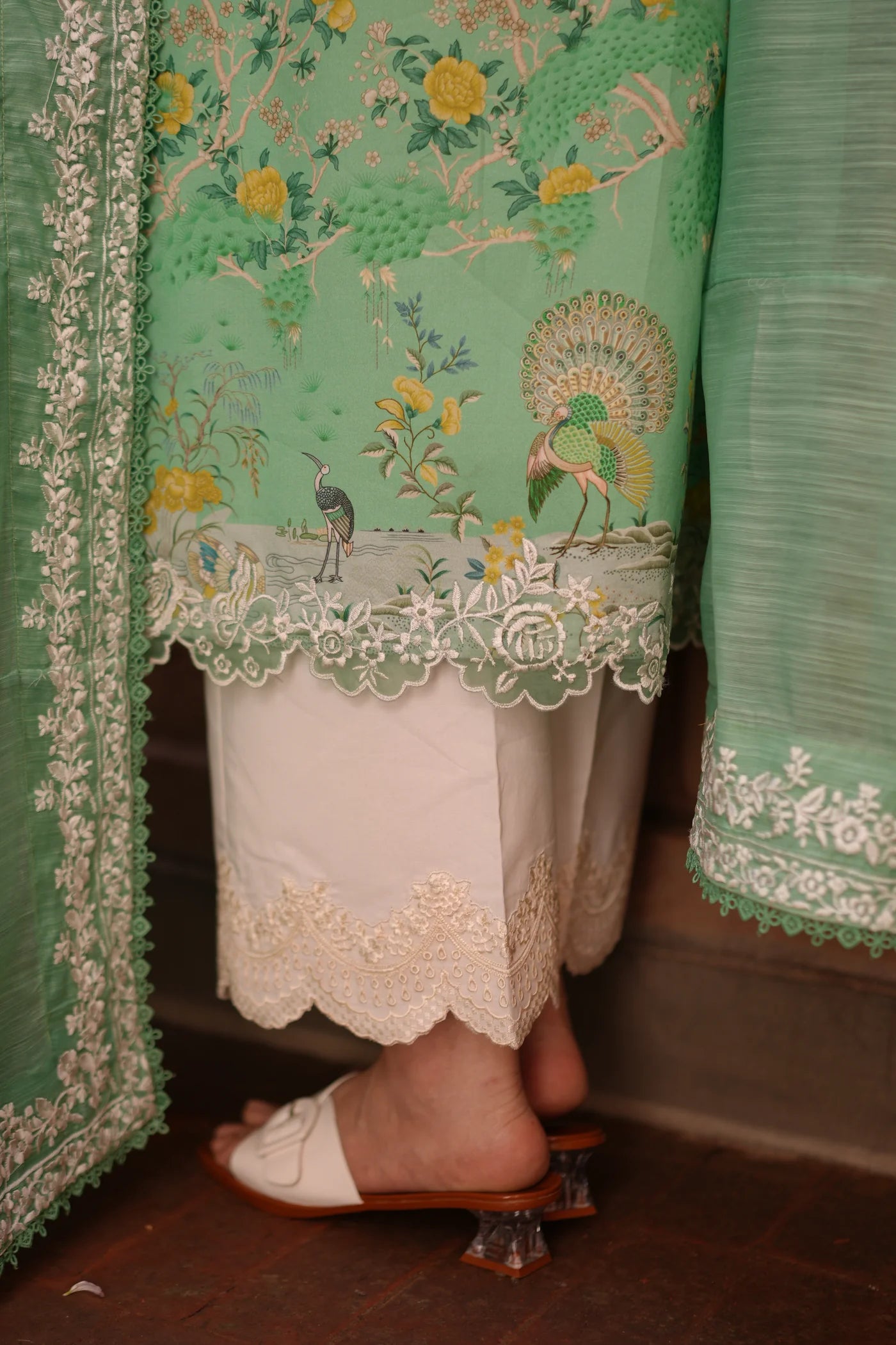 AYLA LUXURY PRINTED EMBROIDERED LAWN SET (NEL-26622) | EID UL ADHA '26 | SUMMER LAWN VOL 2 | ZAIB