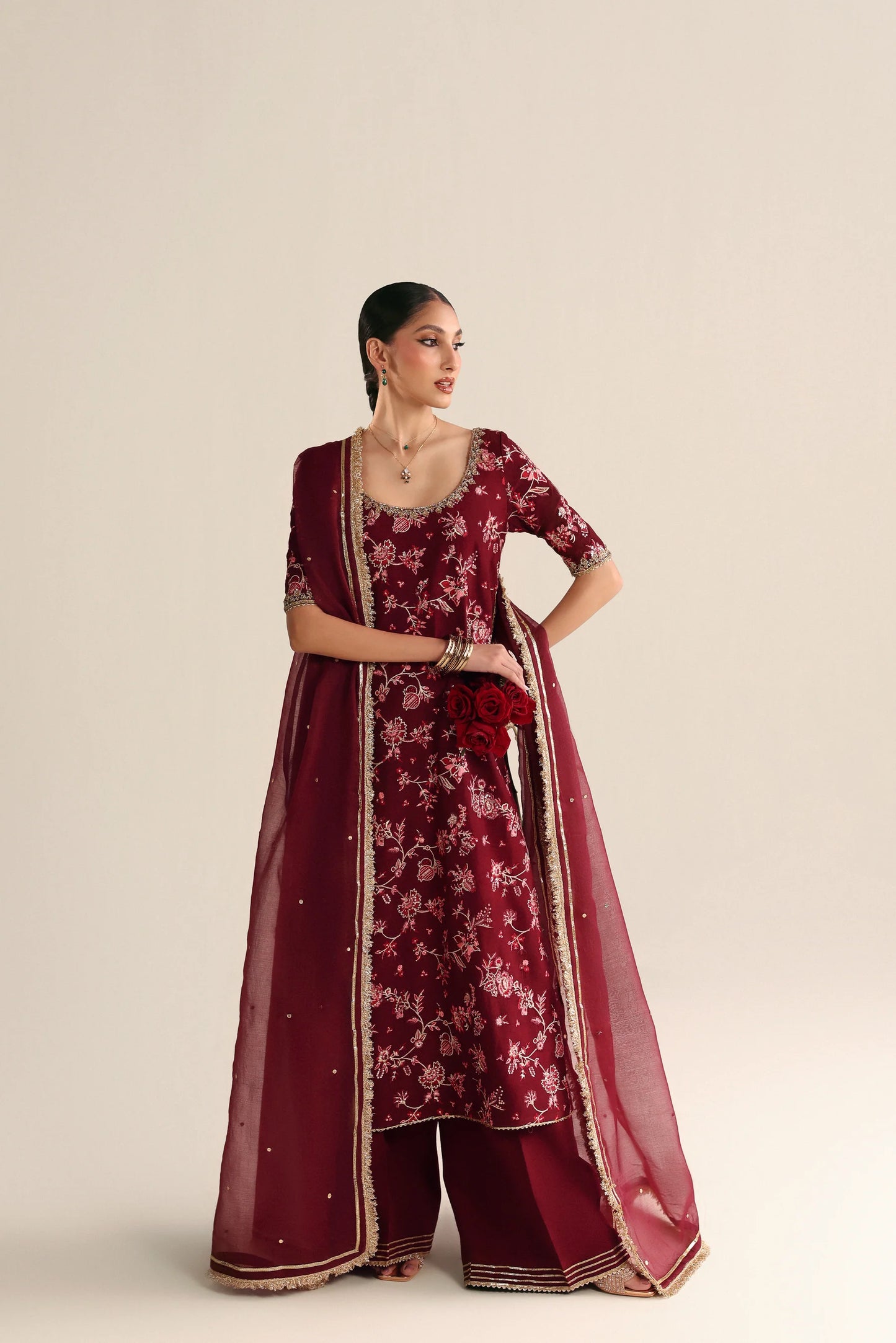 DEEP MAROON LUXURY WEDDING EDIT 2026 (NPA3-26449) | WEDDING EDIT '26 | ZAIB