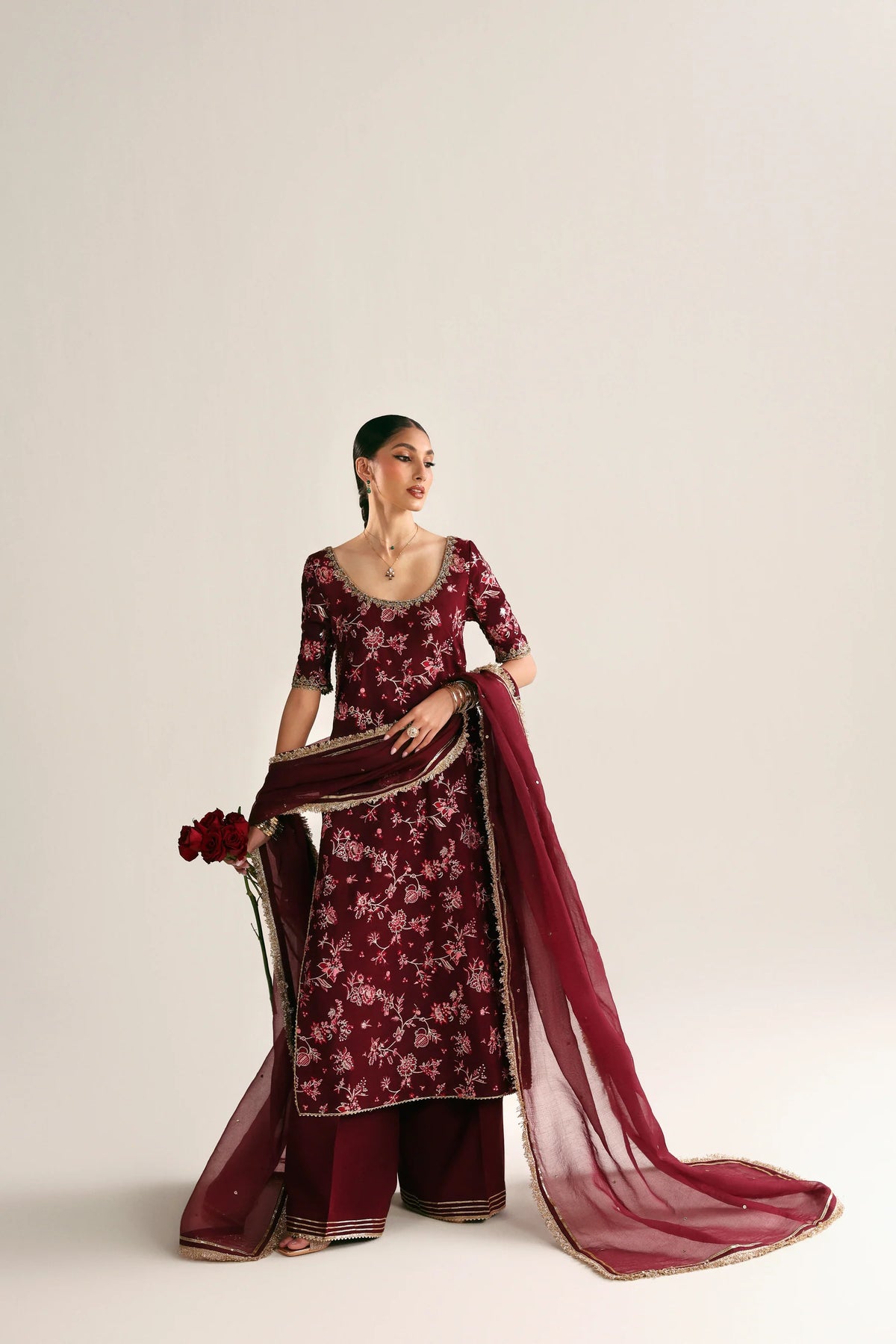 DEEP MAROON LUXURY WEDDING EDIT 2026 (NPA3-26449) | WEDDING EDIT '26 | ZAIB
