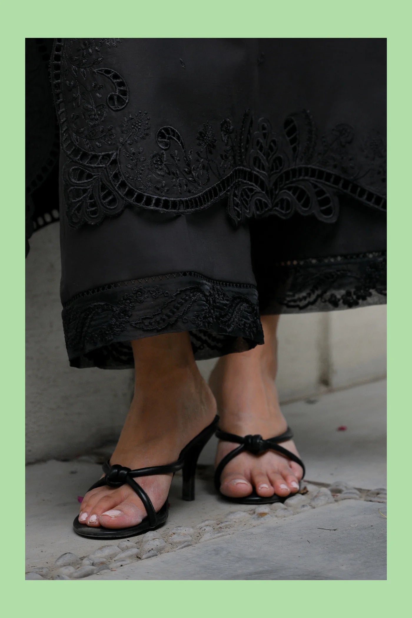 BLACK KNOT HEELS | ZAIB | FOOTWEAR