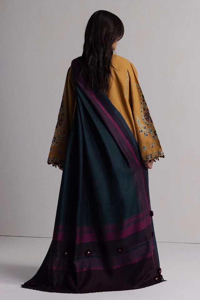 OCHRE-2A | COCO WINTER UNSTITCHED ’26 | COCO BY ZARA SHAHJAHAN